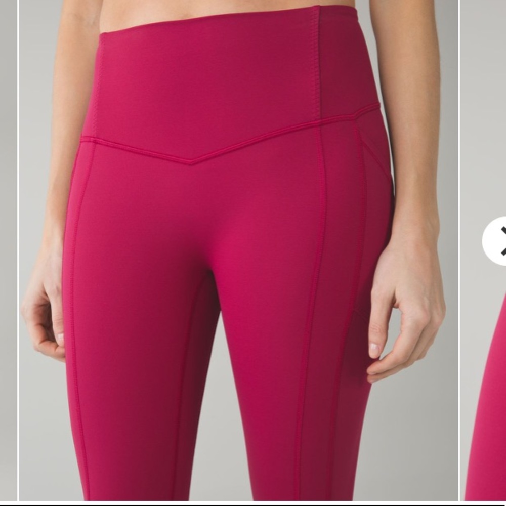 Lululemon Red ATRP All The Right Places Crop 23”